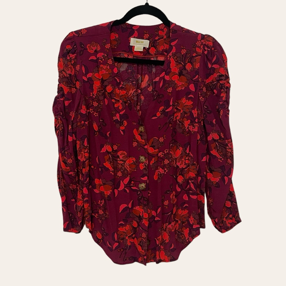 Maeve by Anthropologie Button Blouse